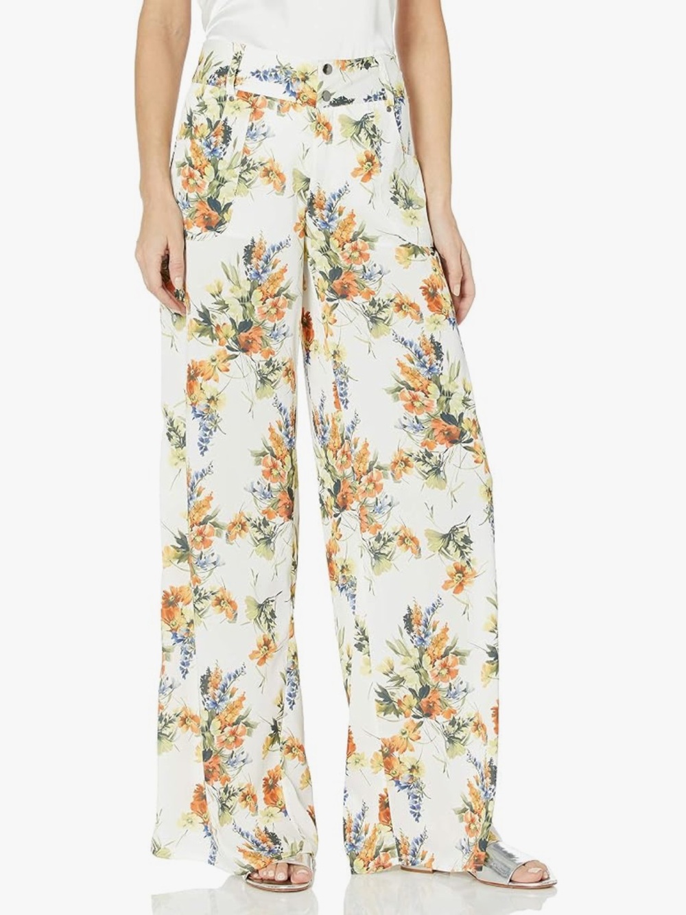 Haute Hippie floral Wide Leg Pant